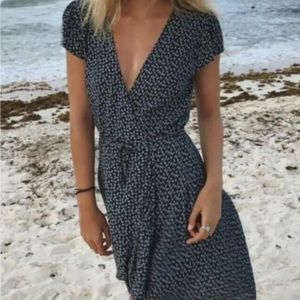 Brandy Melville Floral Soft Wrap Dress✨